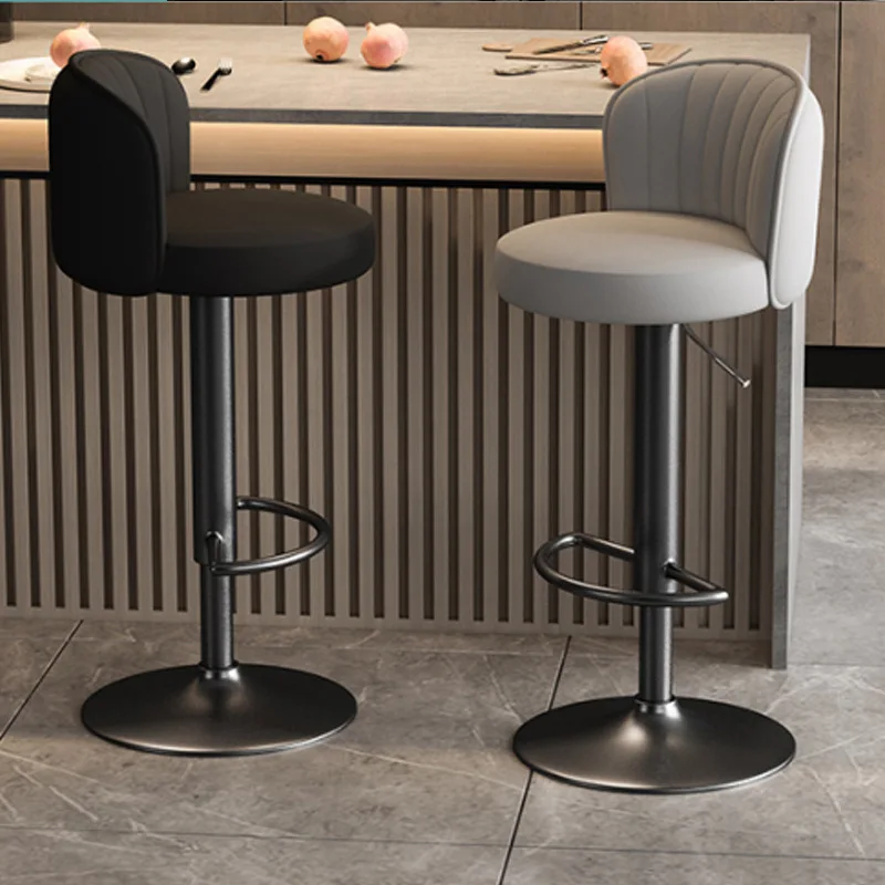 Barber Shop, High Chair Villa, Bar Counter Chair, High Footstool, Adjustable Backrest Stool, Salon