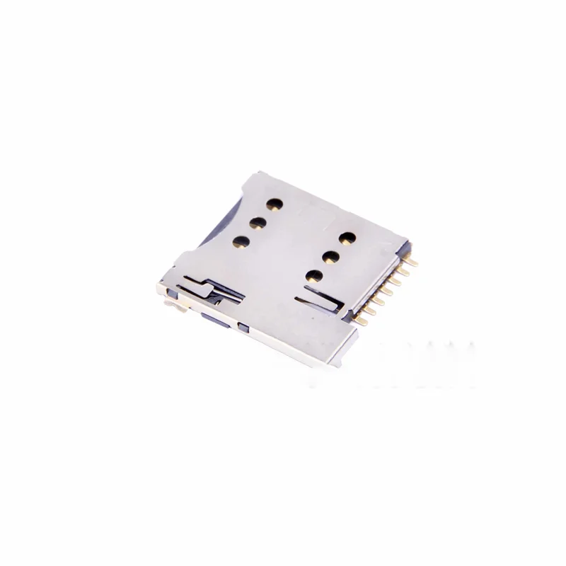 SIM card slot 7P small card self-releasing card slot mobile phone ultra-thin with switch gold-plated medium card