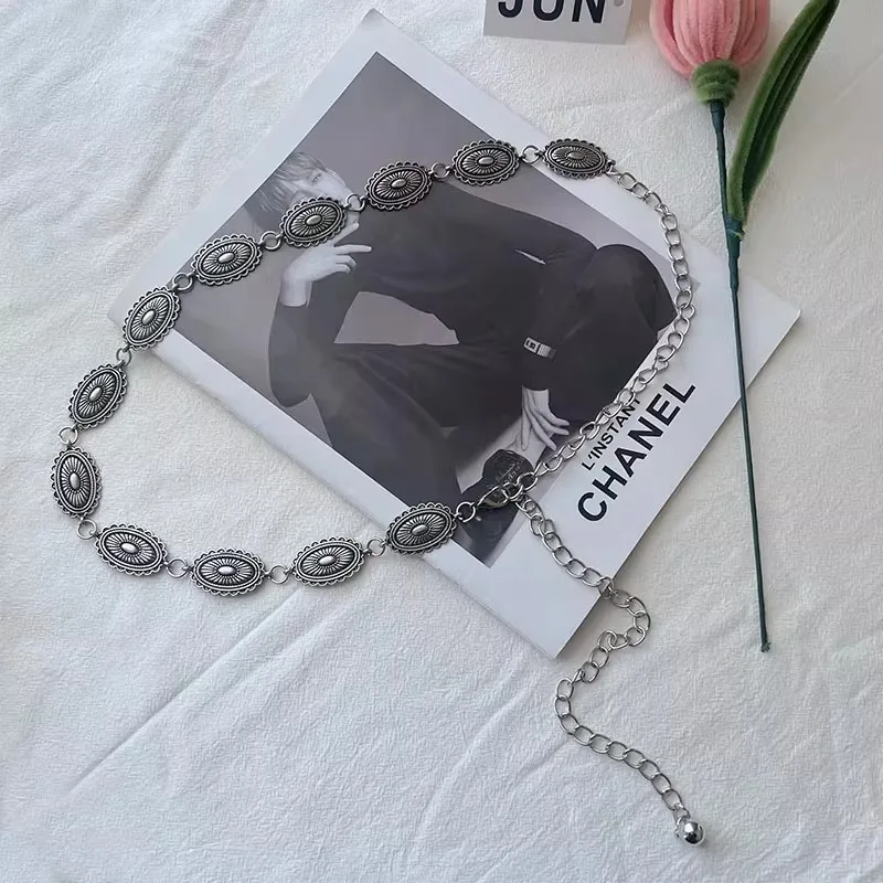 Sommerliche Metall-Taillenkette, Retro-Schmetterlings-Dünngürtel-Accessoires, Hunderte passende Kleider, Gürtelketten, hochwertig – Detail 17
