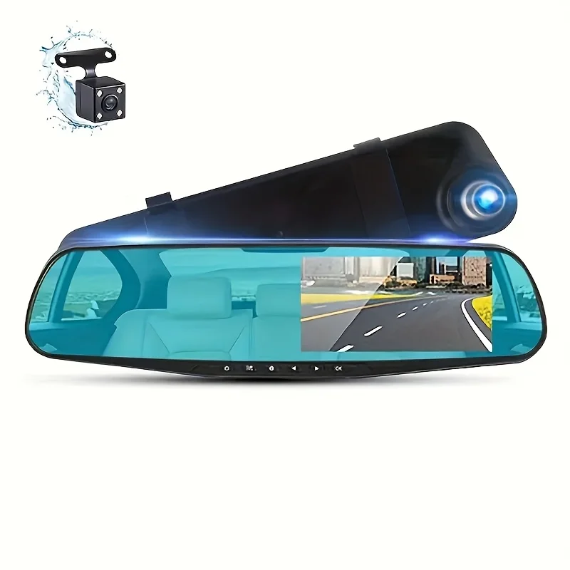 2025 High-definition Driving Recorder Using Dual Camera System Front and Rear Dual Cameras Infrared Night Vision Loop Recording