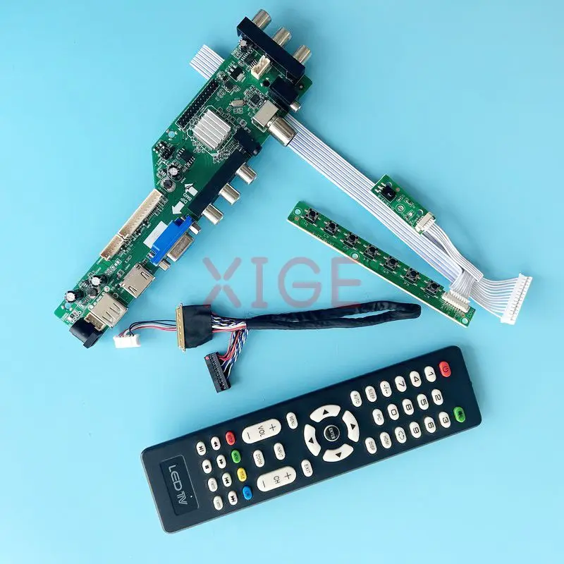 

For LP156WFC N156HGE Controller Driver Board Kit Laptop Monitor 2AV+USB+DHMI+VGA LVDS 40 Pin Digital Signal DVB 1920*1080 15.6"