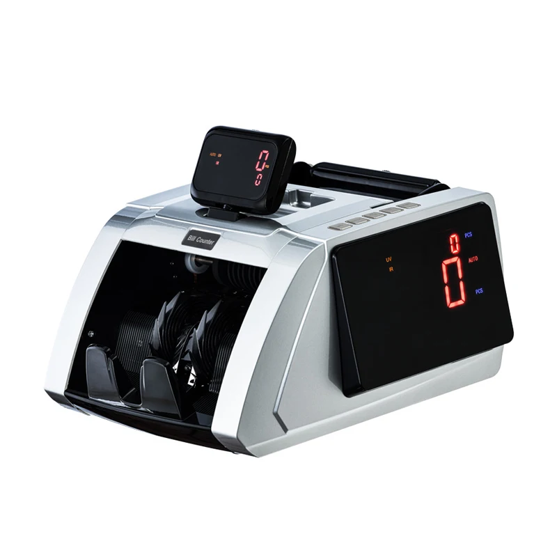 Multi Currency UV MG Large Display Bill Counting Detecting Money Counter Machine