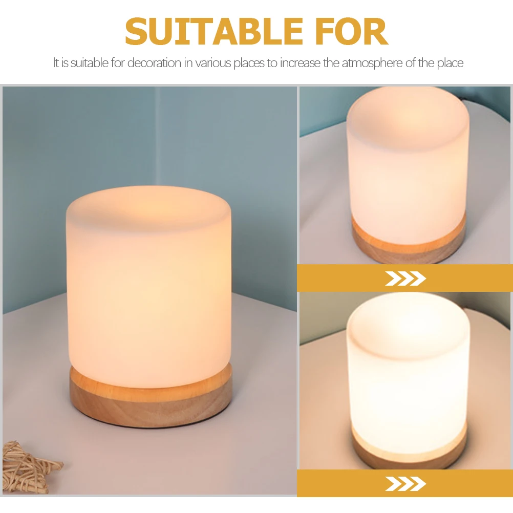 

Solid Wood Table Lamp Modern LED Bedside Lights for Bedroom Desk Lamps For Home Office Living Room Night Light Warm Lighting