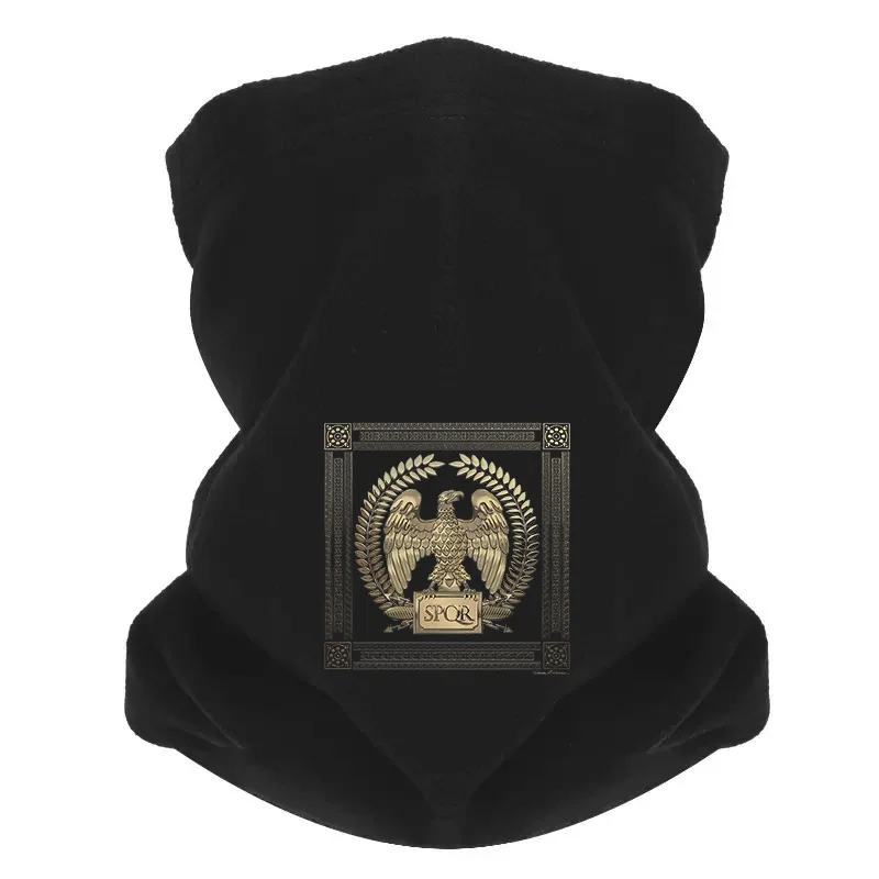 Eagle laurels SPQR framed design Men Windproof Scarf Mask Neck Gaiter Hat Women cap Headgear Outdoor Keep Warm Winter Multifunct