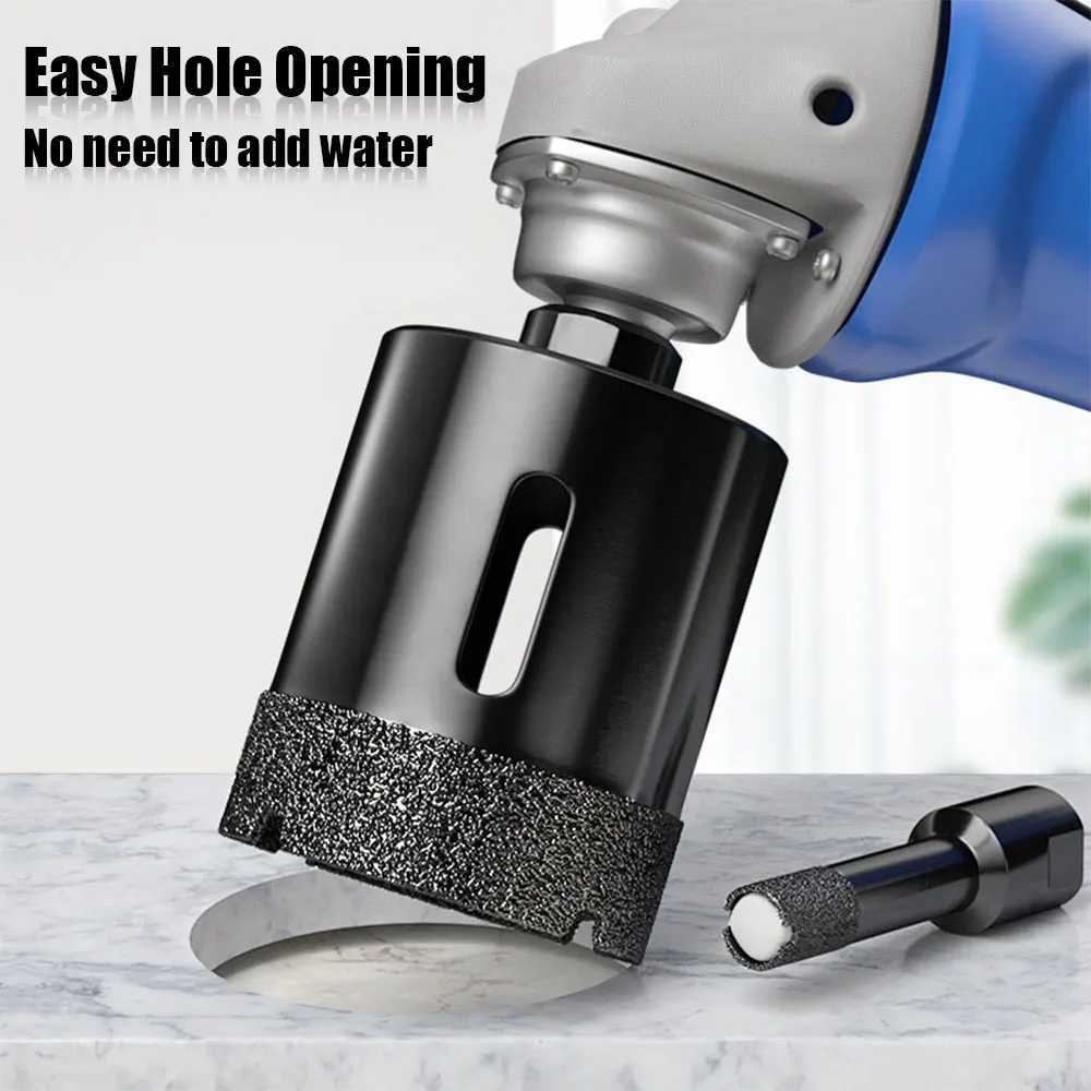 1Pc 35mm M10 Diamond Brazed Dry Core Bit – Hole Saw Cutter for Cutting Porcelain, Marble, Glass and Granite Tiles