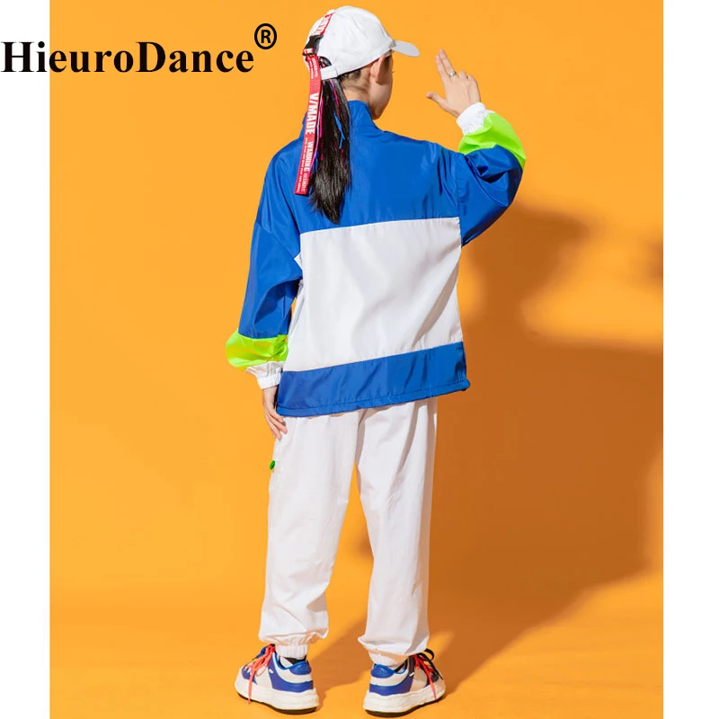 Girls Hip Hop Clothes Kid Crop Top Cargo Pants Boy Street Dance Costumes Children Jazz Outfits Kid Streetwear Costume Stage Wear
