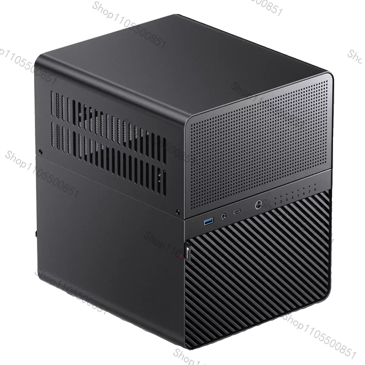 Suitable for Jasper N3 NAS mini aluminum chassis ITX main board multimedia server network storage hot-swappable 8-disk