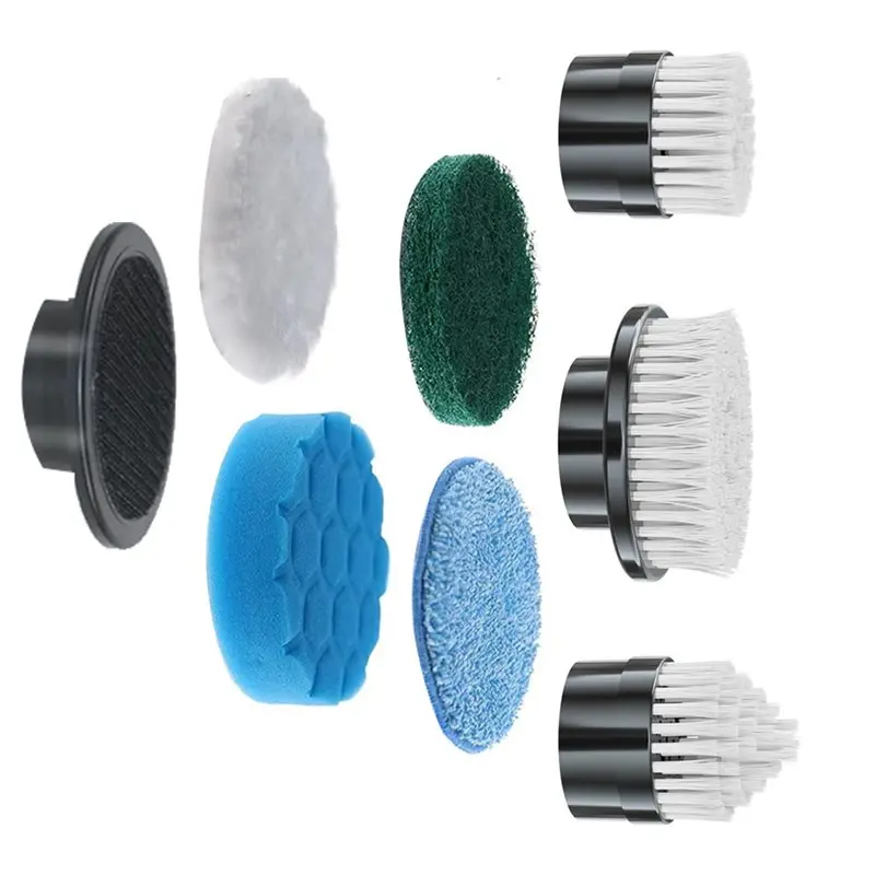 ASWUT-Electric Spin Scrubber Сменные насадки для щеток, набор из 7 предметов, подходящий для беспроводного скруббера, для ванной комнаты, кухни,