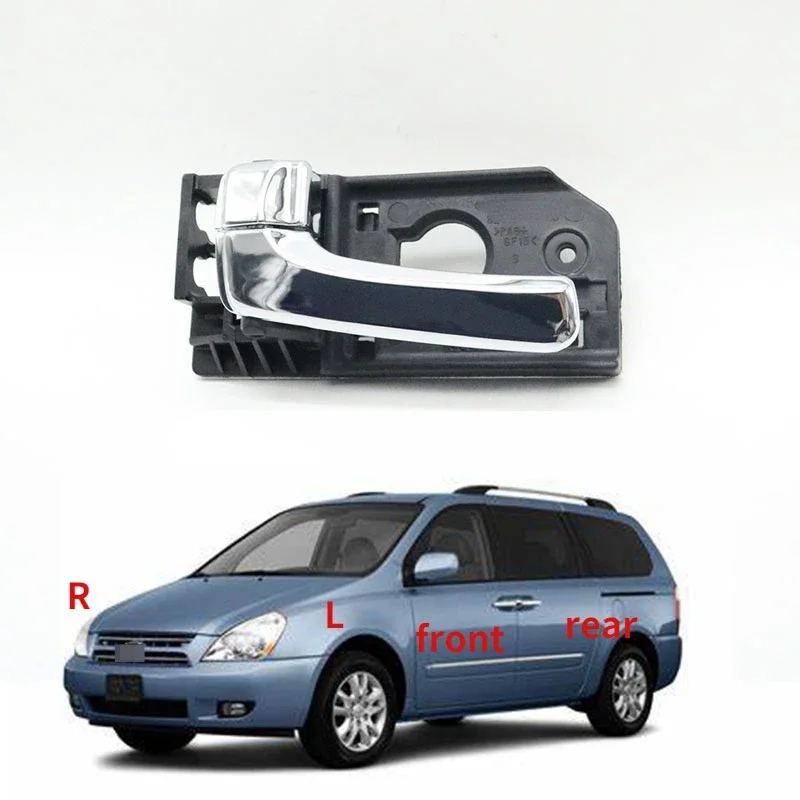 Car Front Left / Right Chrome Interior Door Handles For Kia Sedona Carnival 2006-2012 For Hyundai Entourage 2007 2008