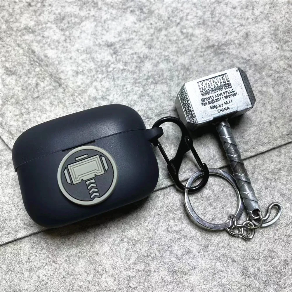 MINISO-Silicone sem fio Earbuds Shell protetora com chaveiro, Marvel fone de ouvido, capa para SONY LinkBuds S WF-LS900N