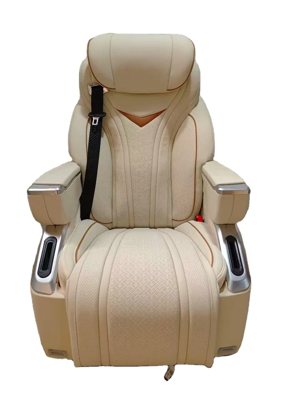 OEM Universal Leather Car Seats White Red Blue with Cooling Massager Customizable for RV Alphard Model