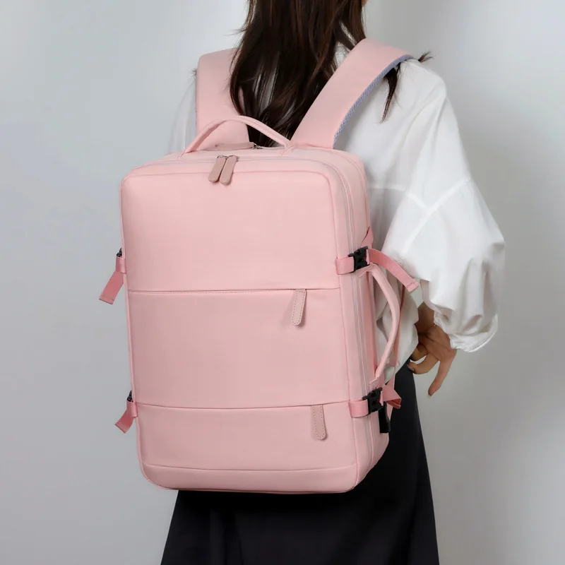 防水バックパック大容量多機能旅行バックパック靴収納多層新学期サックデラックスファム