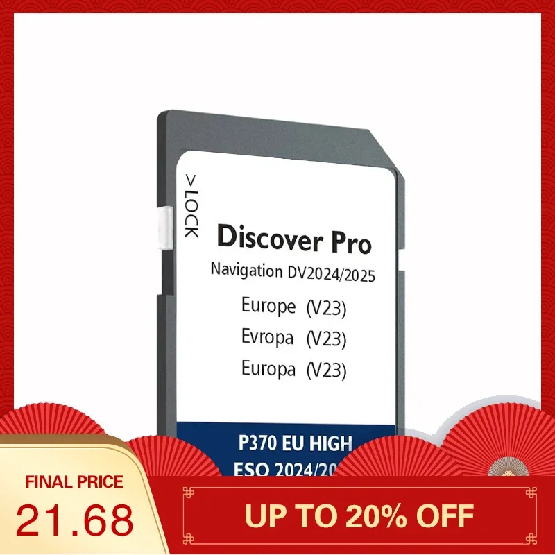 

Discover Pro Navigation DV V23 SD Card 64GB UK GB Europe Sat Nav SD Card 2024/2025 DV V23 Media