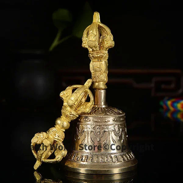 

Wholesale Buddhist articles # efficacious Practice of Tantric ritual # Tibetan Nepal Buddhism Vajra vajra bell buddha statue