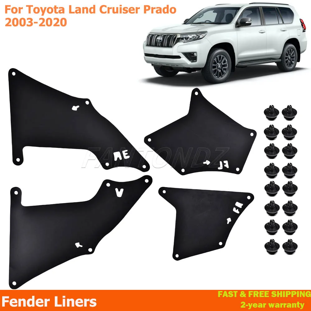 

Брызговики для Toyota Land Cruiser Prado 03-20, 5388635020 5373535150 5373635150