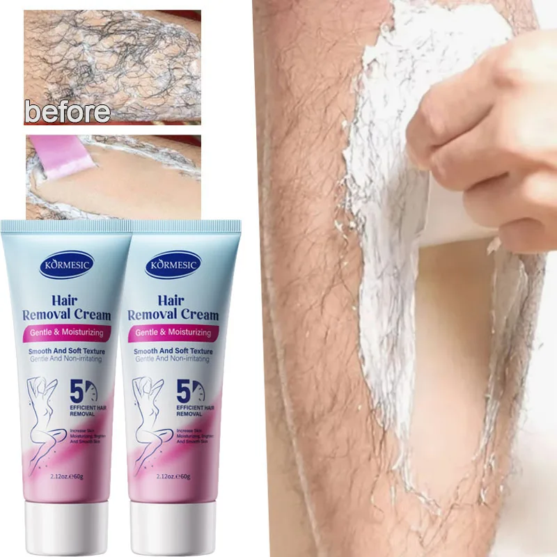 Permanent Hair Removal Cream Hair Growth Inhibitor Face Arm Armpit Leg Intimate Areas Painless Depilatory For Men Women Care