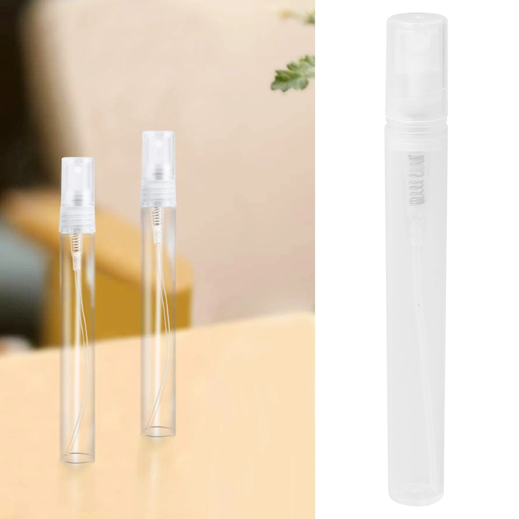 50Pcs / Lot 5Ml Empty Transparent Plastic Bottle Makeup Perfume Atomizer Refillable Bottle