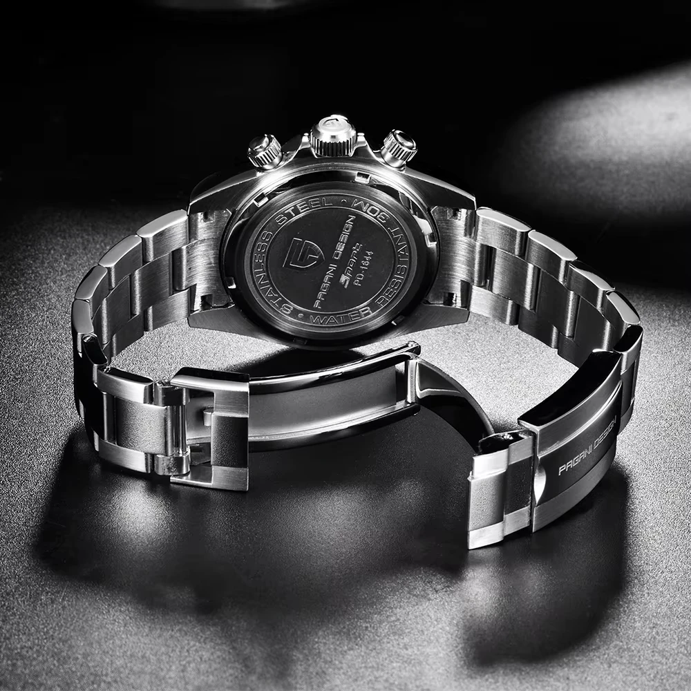 PAGANI DESIGN PD1644 Men's Quartz Automatic Date Sport 100m Chronograph thumbnail 5