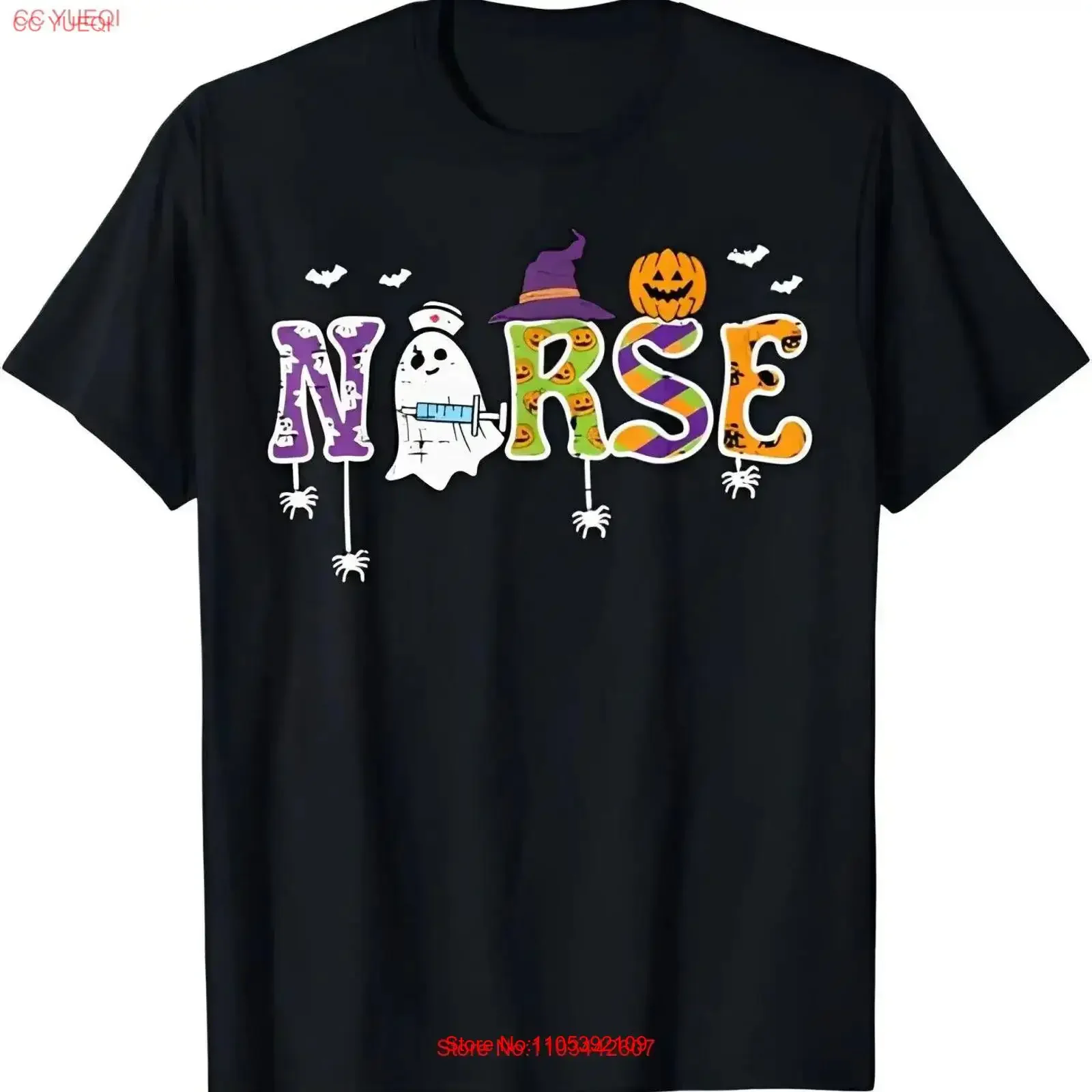 Nurse Halloween Costume Nursing Scrub Top T Shirt vintage Washed homme Versatile fashion Comfortable Unisex Stretched graphic