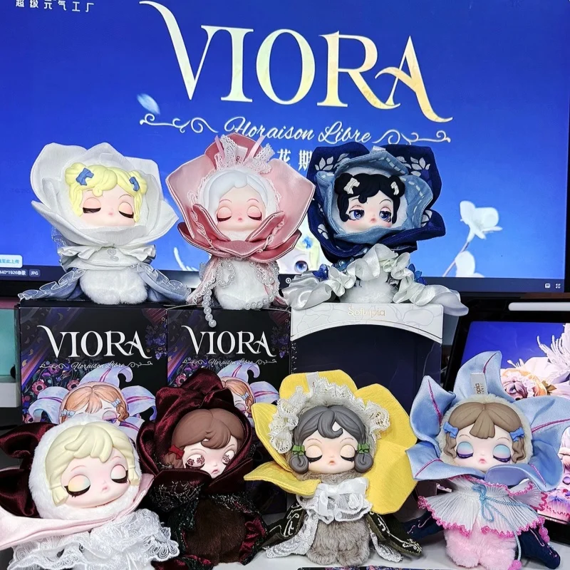 Caja Sorpresa de la Serie Softopia Viora Floraison Libre, Caja Misteriosa, Bolsa de Peluche, Figura de Acción, Muñeca, Colgante, Juguete, Regalos