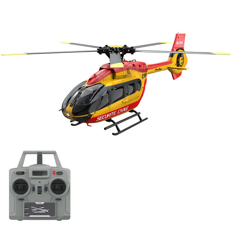 Remote Control Helicopter H-145 6 Channel Dual Brushless Single Propeller Flybarless Optical Flow Positioning Aircraft RC Toy