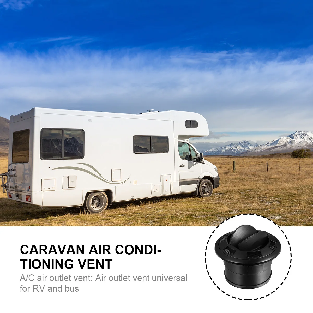 

Air Conditioning Vent for Bus Caravan Electric Car Universal Round Outlet Vent for Rv Repair and DIY Installation