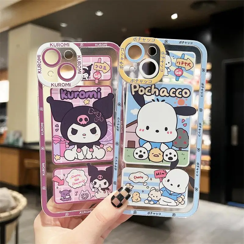 Case Cover for Xiaomi Redmi 13C 12C 13 12 10 9 9A 9C 10C 9T 7 8 A1 A2 Plus A3 K40 POCO F3 Shell  Kuromi Pochacco Hello Kitty