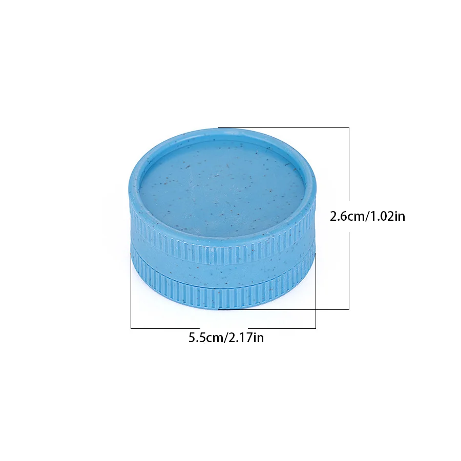 2/4/8pcs 2-Layers 55MM Tobacco Grass Grinder Herb Crusher Spice Shredder Biodegradable Plastic Smoking Accessories Kitchen Tools