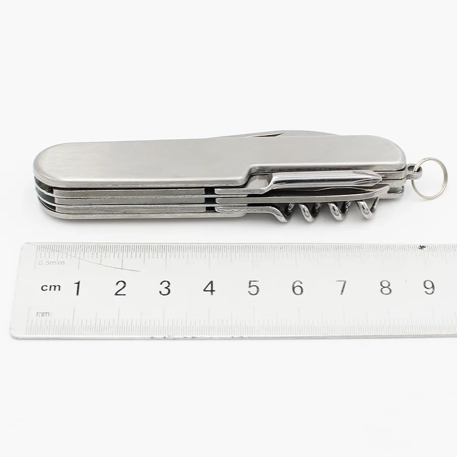 New Multi-Functional Swiss Knife Outdoor Camp Multi-Tool Bottle Opener Portable Folding Knife Scissors Saw Military Pocket Knife