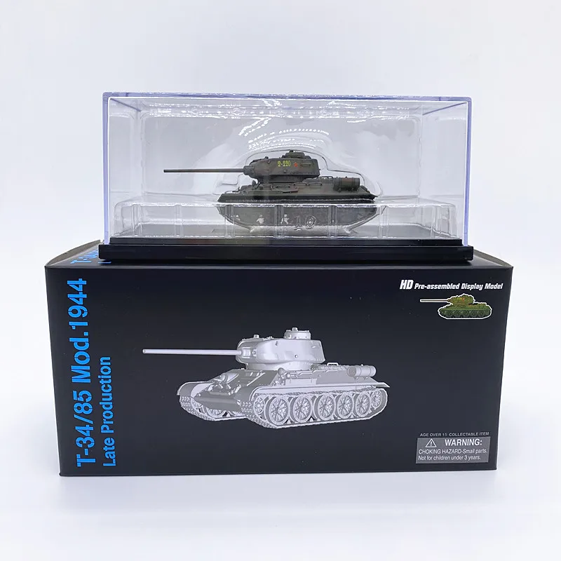 Dragon Model Tank skala 1/72 T34/85 Mod.1944 produksi akhir NO.63167 WWII koleksi hadiah kendaraan dalam stok