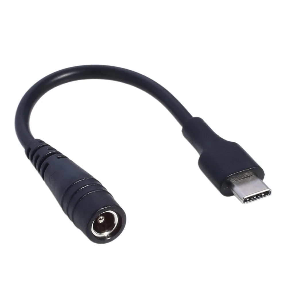 Kable DC typu c żeńskie do 5,5*2,1 żeńskie 5521 gniazdo zasilania złącze zasilania prądem stałym 5,5x2,1 Adapter konwerter USB typu C