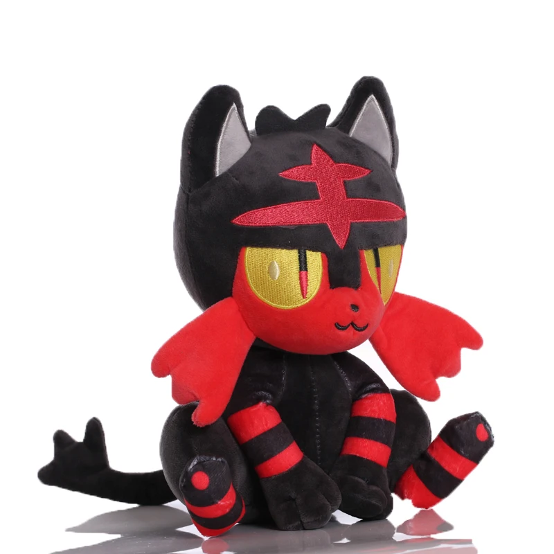 1pcs TAKARA TOMY Pokemon 25cm Litten Plush Toys Doll Soft Stuffed Animals Toys for Kids Children Gifts