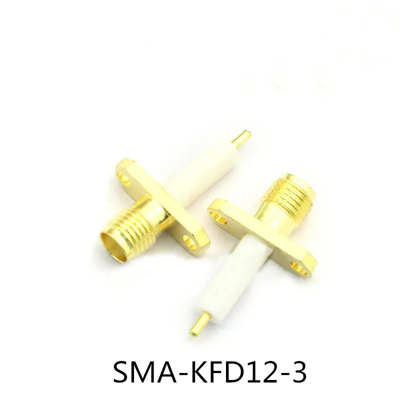 5pcs SMA-KFD12-3 Rhombus Famale RF Radio Frequency Connector Two-hole Fixed Flange 12mm Electrical Insulator