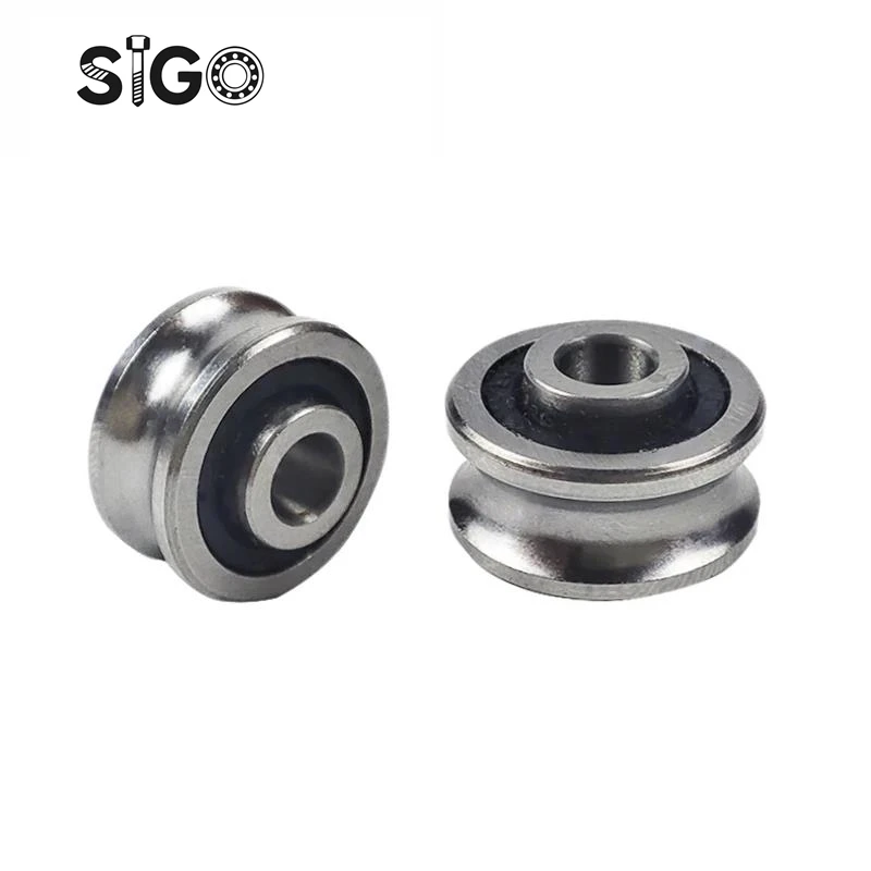 50/100PCS  SG10 Laser Embroidery Machine U-shaped Circular Groove Guide Roller Double Volleyball Bearing