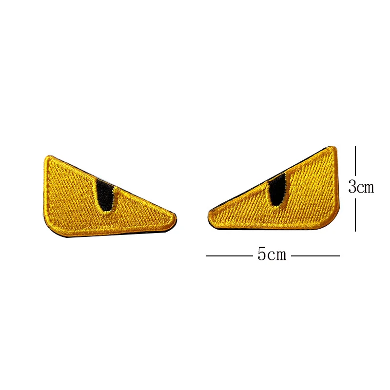 Popular Little Monster Devil\'s Eye Patch Embroidered Hook Loop Patches Armband Patch Personalized Cloth Patch One Pair