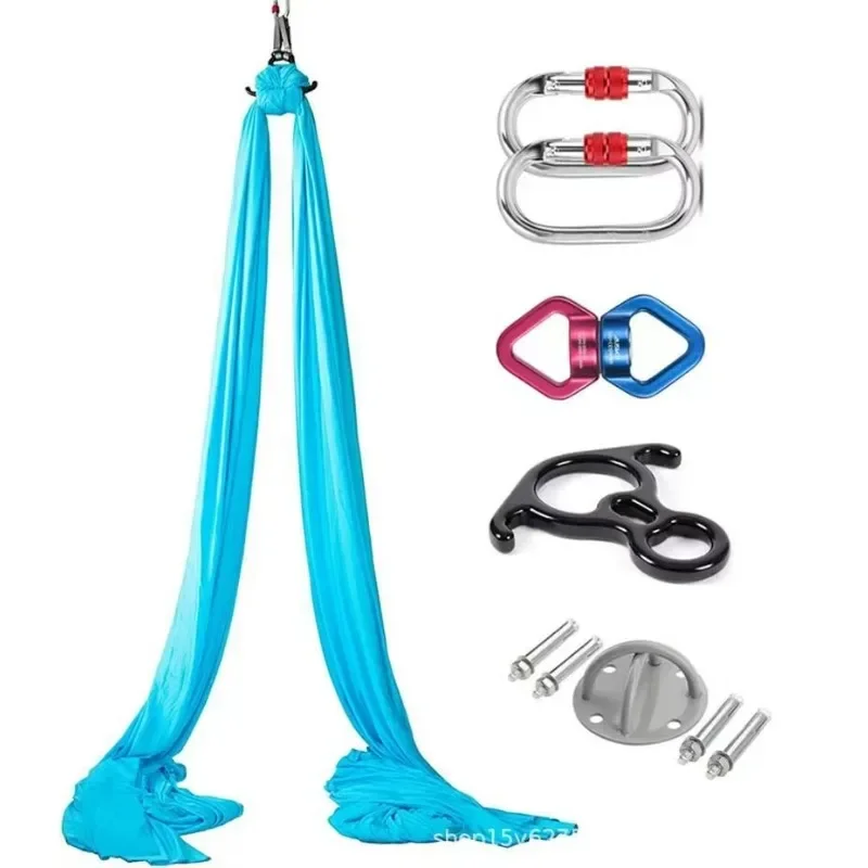 

Custom Two Color Gradient Nylon Aerial Silks Antigravity Yoga Hammock Soft Breathable Flying Yoga Swing For Home Gym Hot Sale