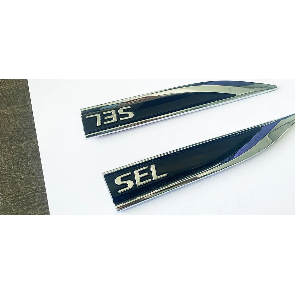 

Новый дизайн ABS боковая эмблема на переднее крыло автомобиля наклейка SEL значок для Volkswagen Jetta MK7 2019-2023