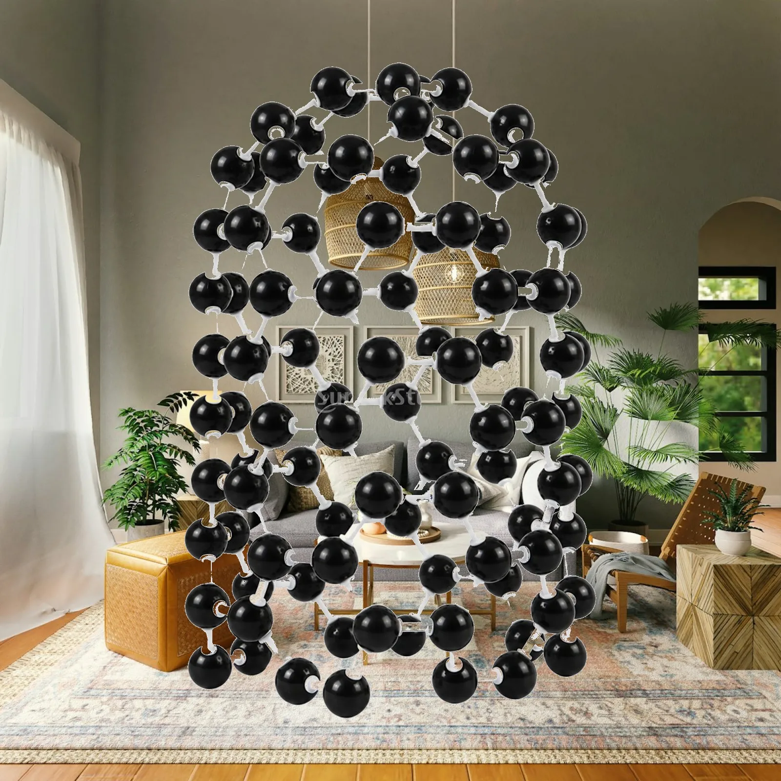Carbon Nanotube High-Density Structure Model Hands-on 3D Carbon Nanotube Model Easy Assembly Non-Hazardous for Science Teachers