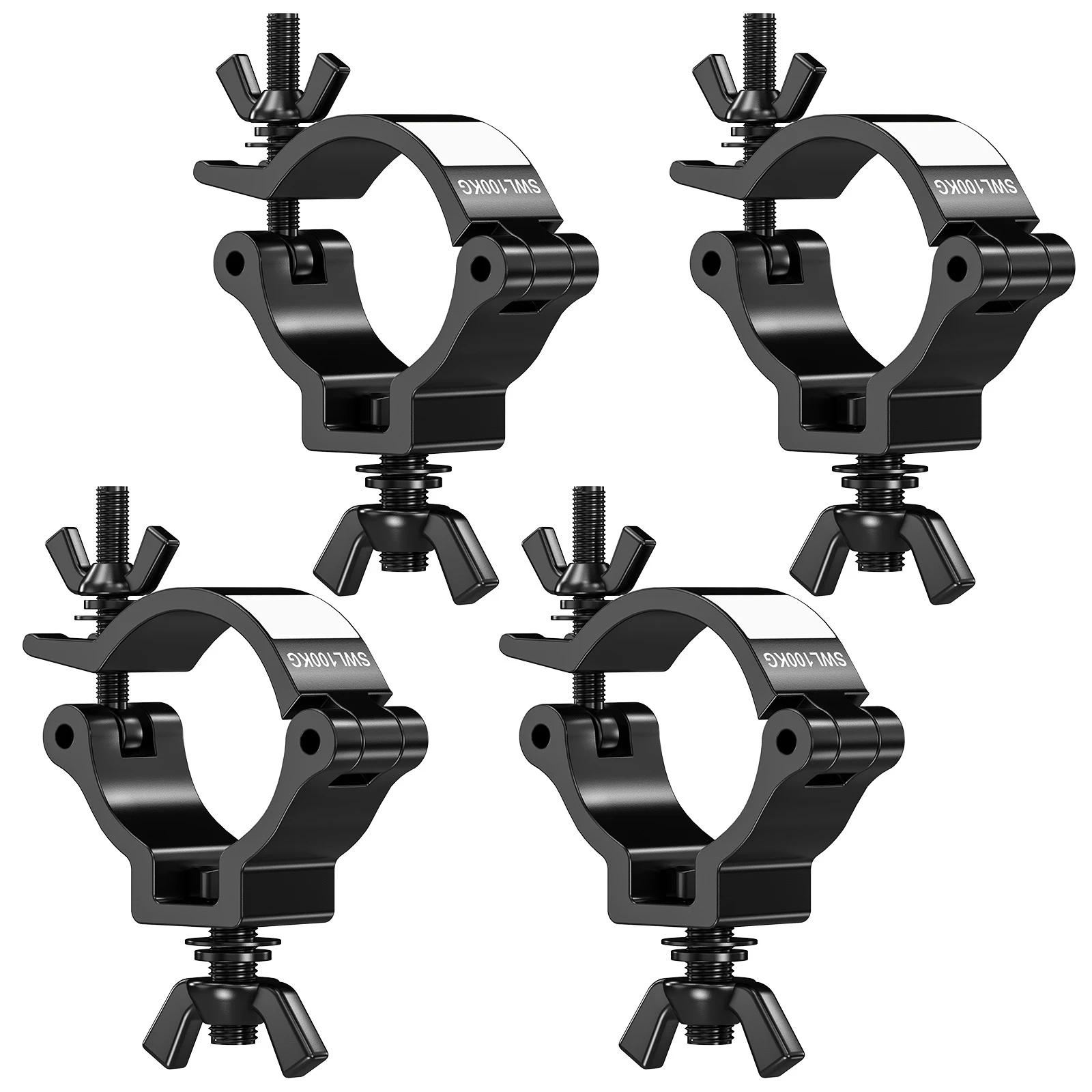 

Datewink 2/4Pcs Heavy Duty Hooks Stage Lights Clamp Hanger Hooks 100kg 48-52mm Bracket For Par Light DJ Lighting Holder Truss