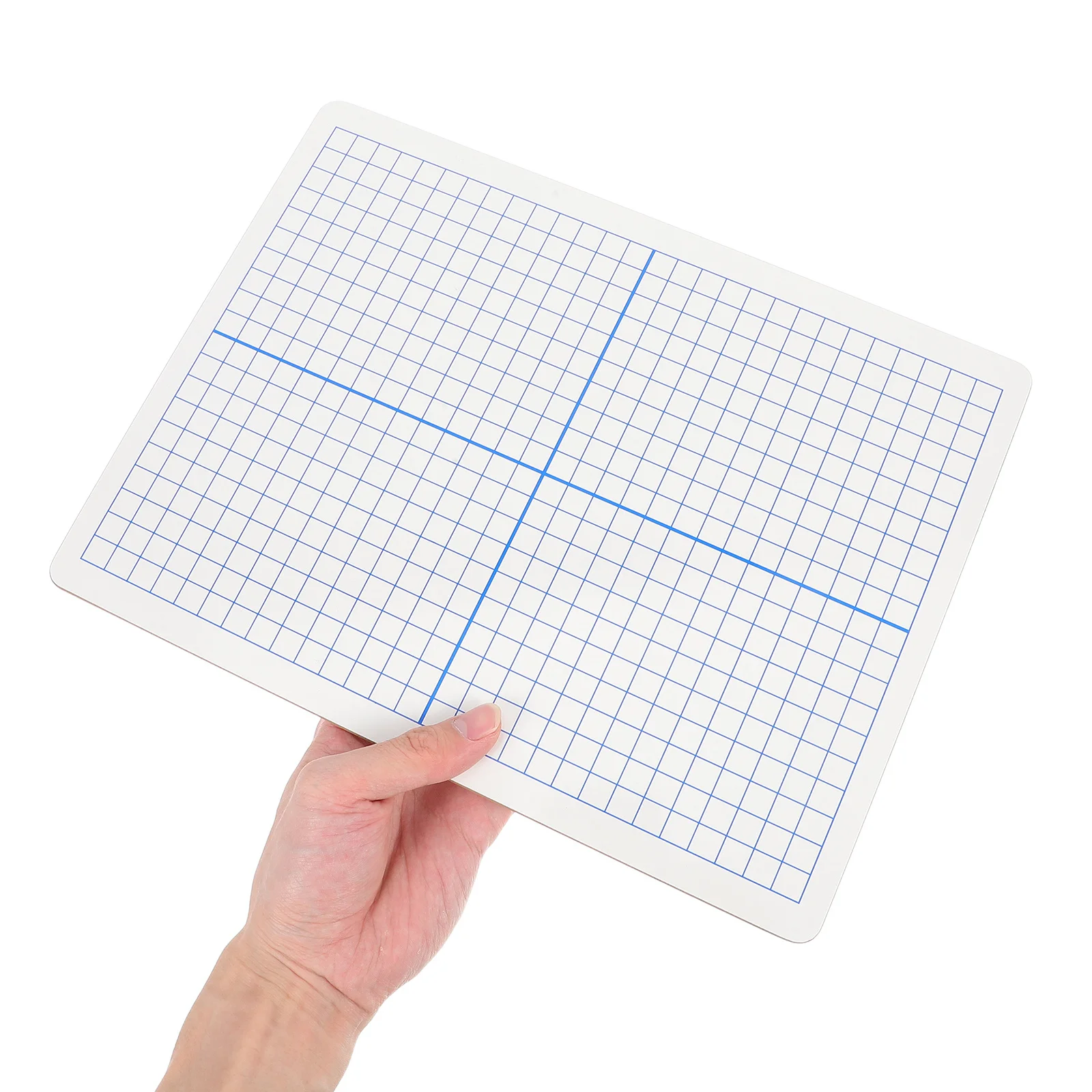 

Double Sided Whiteboard Grid Dry Erase Board Portable Coordinate Plane Lapboard For Classroom Math Teacher Student Office