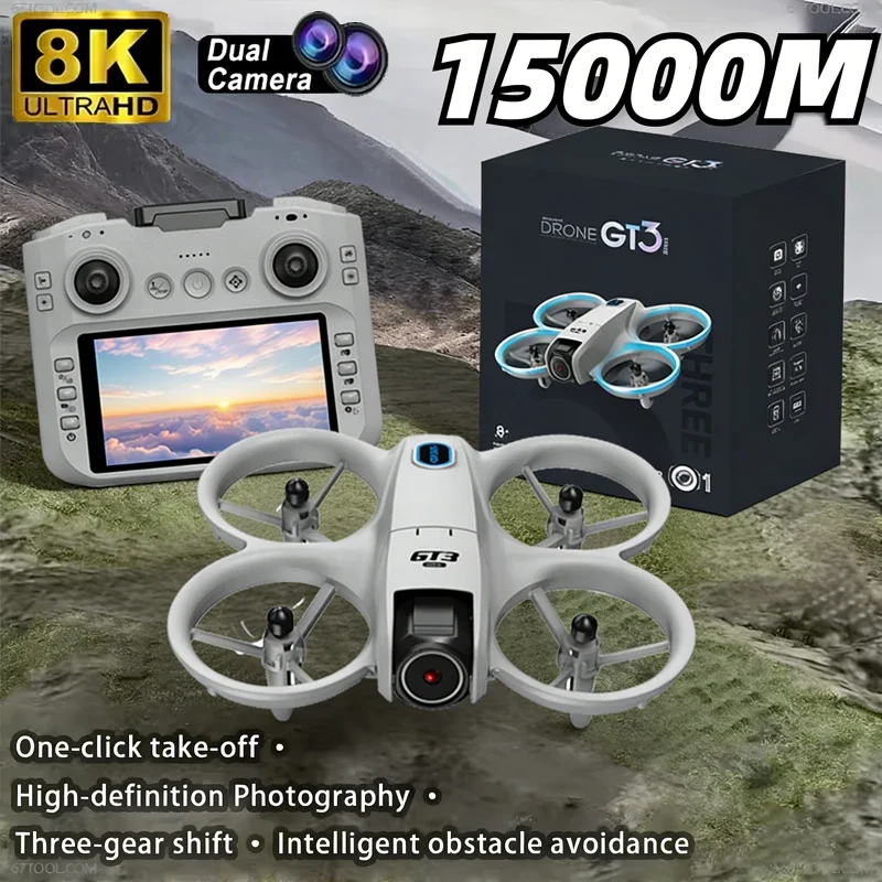 

Новый мини-дрон GT3 2026 года, 8K, 5G, GPS, профессиональная HD-аэрофотосъемка, радиоуправляемый летательный аппарат, квадрокоптер с двойной HD-камерой, игрушечный БПЛА