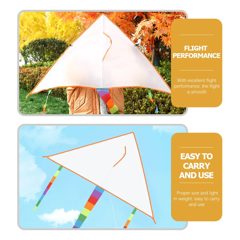 

2Sets DIY Kites for Kids Blank Graffiti Kite Colorful Painting Flying Kit Excellent Performance DIY Kite Children Graffiti Kites