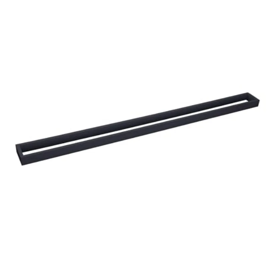 

Matte Bathroom Towel Bar SUS 304 Stainless Steel Bath Towel Bar Modern Style Wall Mount HG17703-BK
