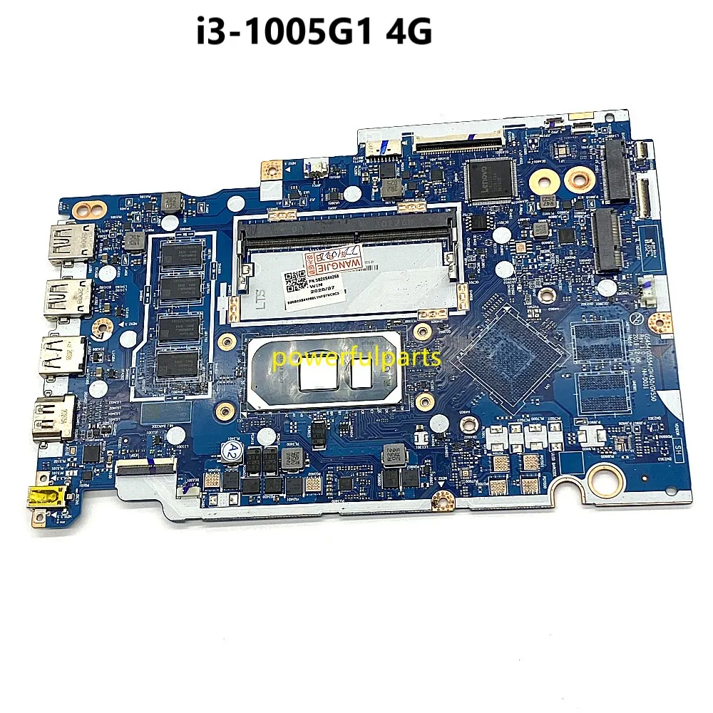 

100% Working For Lenovo ideapad 3-15IIL05 laptop motherboard i3-1005G1 Cpu 4G Ram On-Board GS454 GS554 GV450 GV550 NM-D031