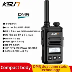 KSUT DMR Radio Walkie Talkie Digital Ham Two Way Radio Station Portable 3 Watt UHF Professional Transceiver Wireless Device