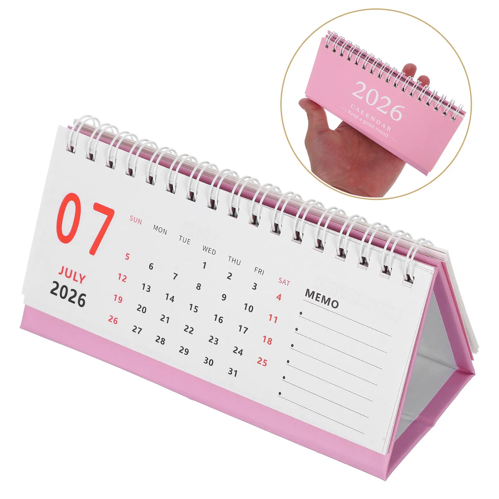 

Настольный календарь-ежедневник на 2025-2026 годы, мини, откидной, на 18 месяцев, компактный, современный дизайн, для стола, стены, столешницы