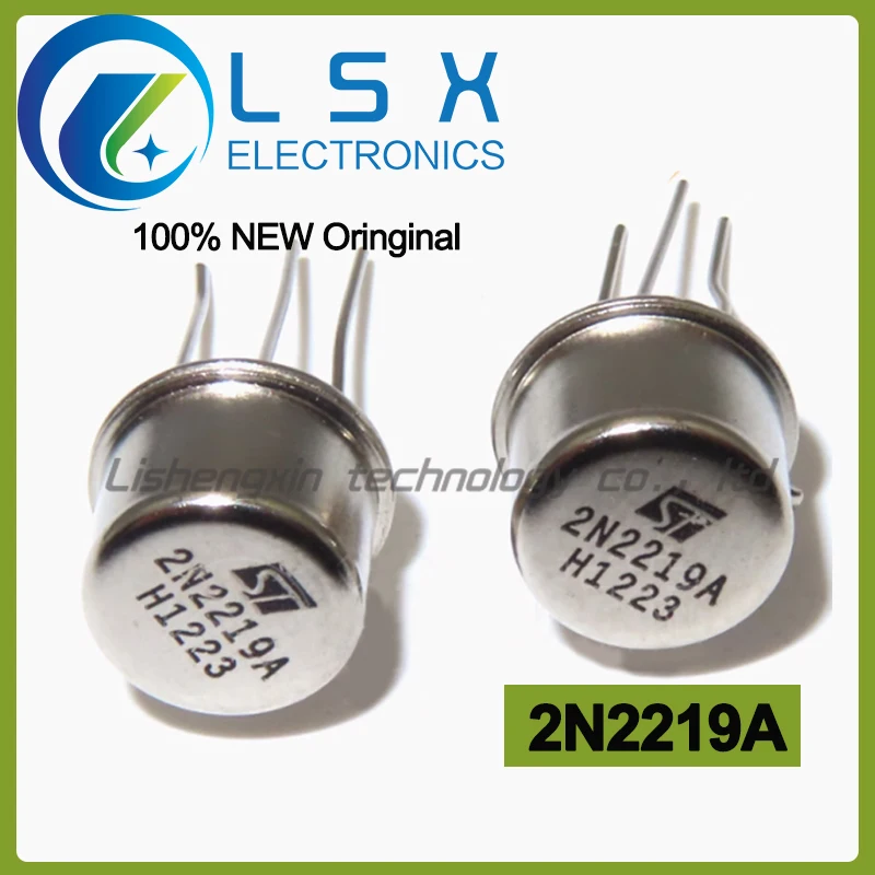 10pcs 2N2219A 2N2219 CAN-3 TO-39 Triode Iron Cap Tube Bipolar NPN Transistors