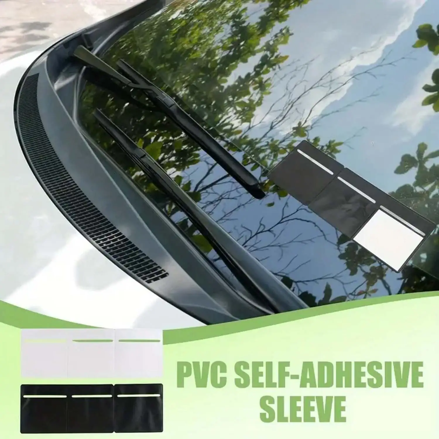 3-Tax Disc Holder for PVC Car Windscreen, Parking Permits with Adhesive Backing for Easy Application And Removal