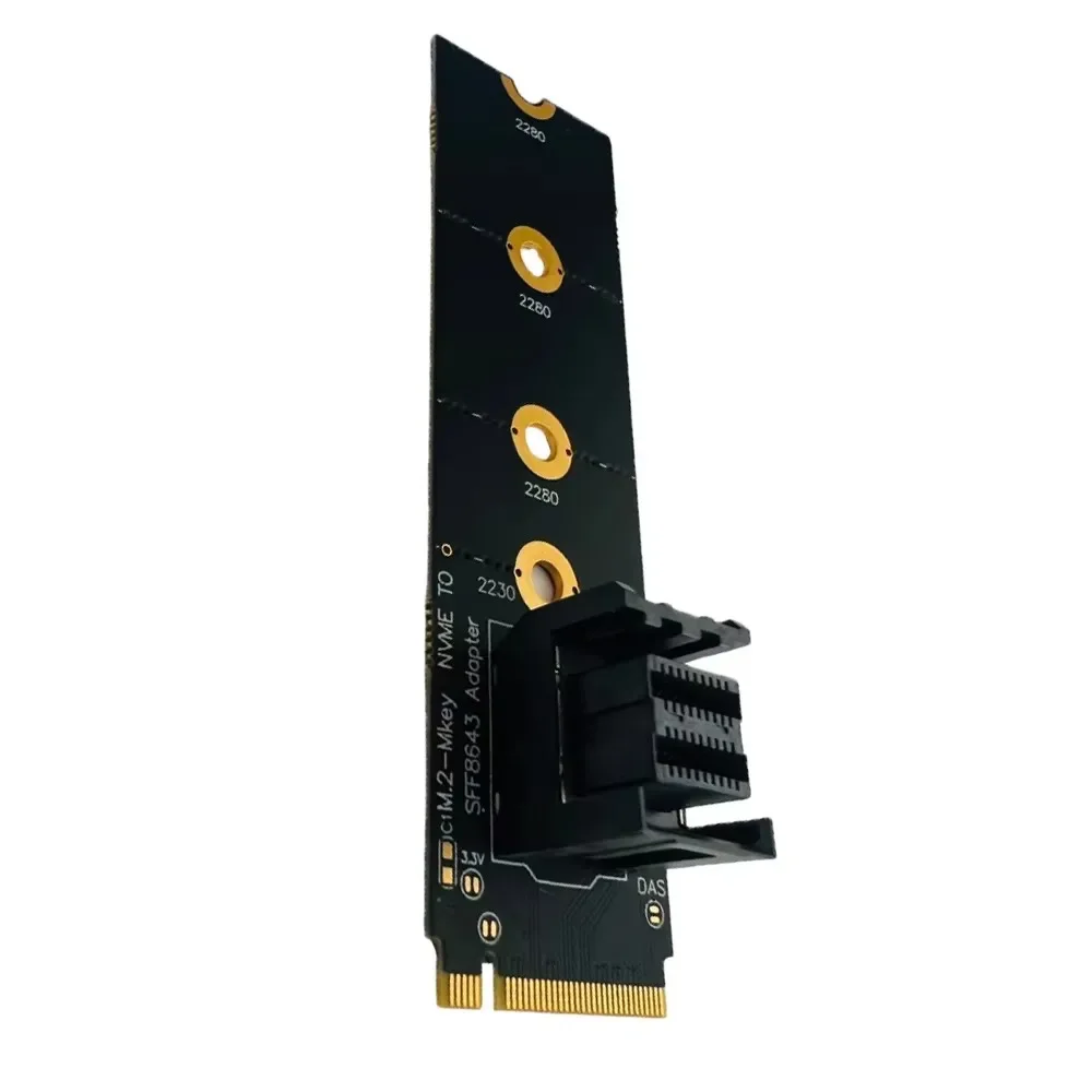 

Адаптер SSD M.2 NVME M-Key To SFF-8643 U.2 Карта адаптера PCI-E NGFF U2 PCI-Express 4.0 GEN4 Riser Карта расширения для настольного компьютера