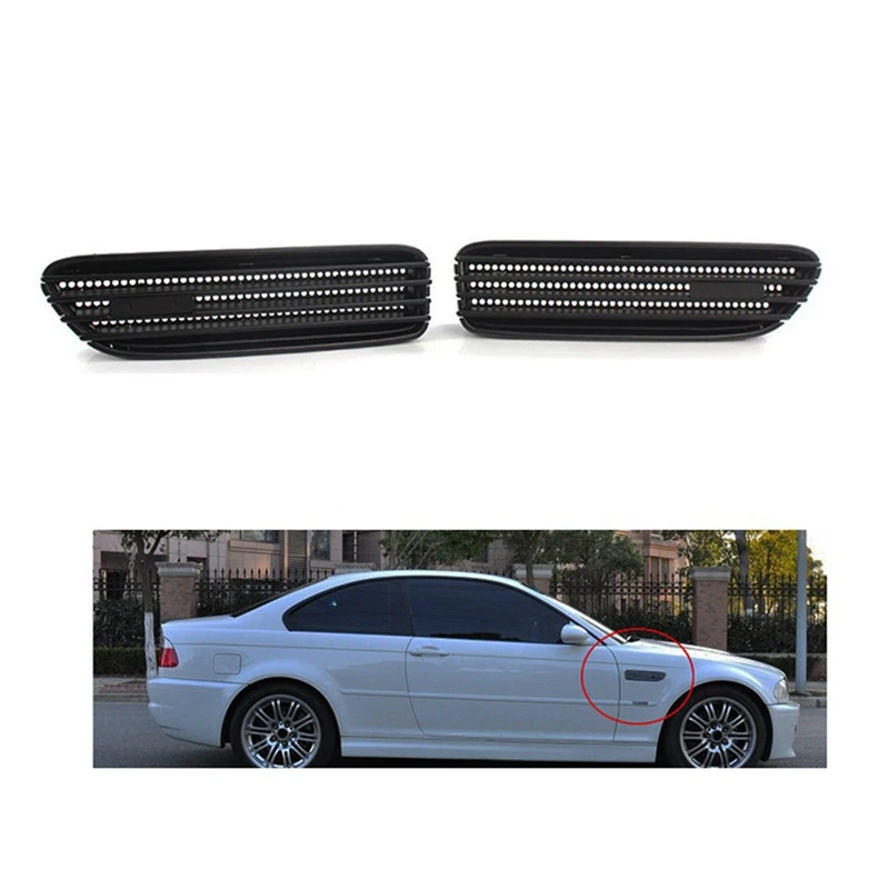 Side Fender Vent Grill Grille Replacement For BMW 3 Series M3 E46 2001-2006 Accessories 51137895914 51137895913